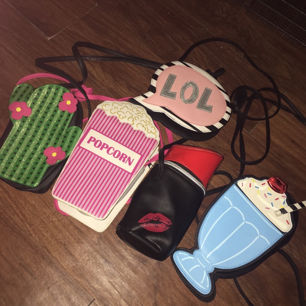 Bundle of 5 Kitschy Fun Shaped Purses